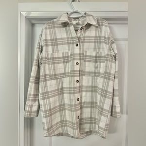 H&M Oversized Plaid Shirt